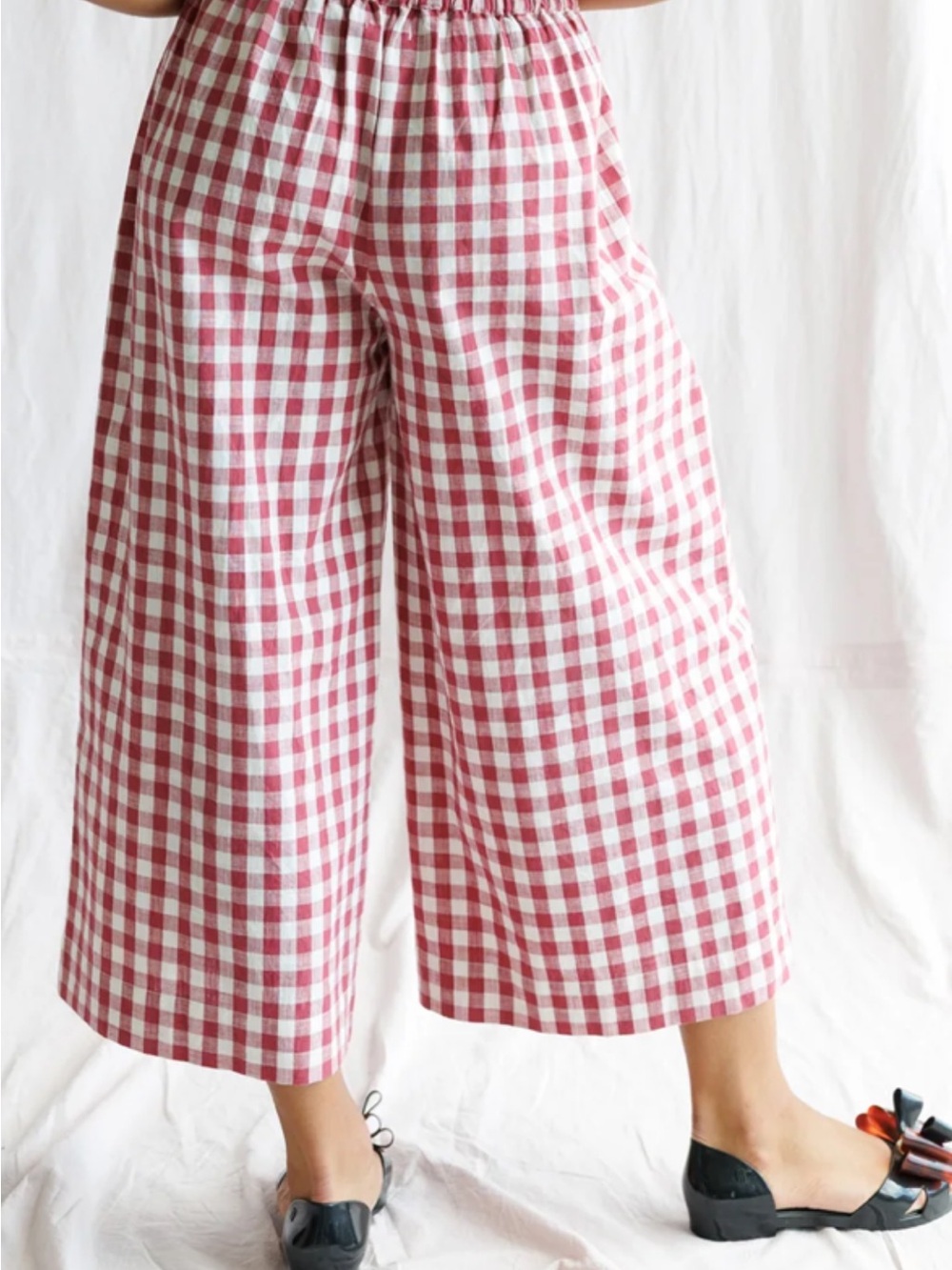 Red Check Pants - Picture 2 of 4